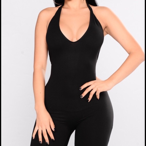 (SOLD) NWOT Fashion Nova Tokyo Jumpsuit - Black - Picture 1 of 4
